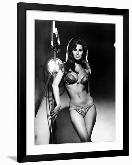 Raquel Welch, Portrait from the Film, Bedazzled, 1967-null-Framed Photo