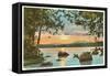 Raquette Lake, Adirondacks, New York-null-Framed Stretched Canvas