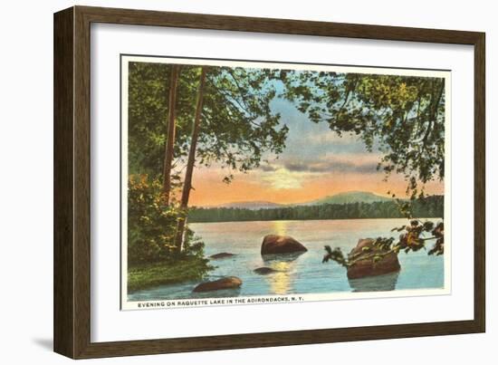 Raquette Lake, Adirondacks, New York-null-Framed Art Print