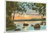 Raquette Lake, Adirondacks, New York-null-Mounted Premium Giclee Print