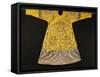 Rare Imperial Embroidered Yellow Silk Twelve Symbol Dragon Robe, Ji Fu, Qianlong Period (1735-1796)-null-Framed Stretched Canvas