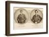 Rare postcard showing Tom Morris and Tom Morris Junior, c1905-Unknown-Framed Photographic Print