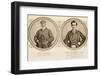 Rare postcard showing Tom Morris and Tom Morris Junior, c1905-Unknown-Framed Photographic Print