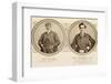 Rare postcard showing Tom Morris and Tom Morris Junior, c1905-Unknown-Framed Photographic Print