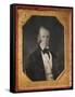 Rare Sixth Plate Daguerreotype By Pioneer-A Distinguished Gentleman-John Plumbe-Framed Stretched Canvas