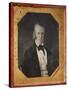 Rare Sixth Plate Daguerreotype By Pioneer-A Distinguished Gentleman-John Plumbe-Stretched Canvas