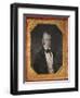 Rare Sixth Plate Daguerreotype By Pioneer-A Distinguished Gentleman-John Plumbe-Framed Art Print