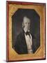 Rare Sixth Plate Daguerreotype By Pioneer-A Distinguished Gentleman-John Plumbe-Mounted Art Print