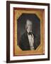 Rare Sixth Plate Daguerreotype By Pioneer-A Distinguished Gentleman-John Plumbe-Framed Art Print