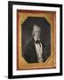 Rare Sixth Plate Daguerreotype By Pioneer-A Distinguished Gentleman-John Plumbe-Framed Art Print