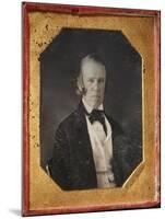 Rare Sixth Plate Daguerreotype By Pioneer-A Distinguished Gentleman-John Plumbe-Mounted Art Print