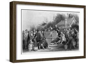 Raree Show at Lin-Sin-Choo, China, C1843-G Paterson-Framed Giclee Print