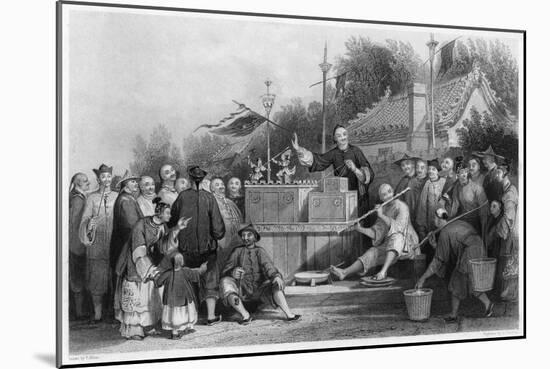 Raree Show at Lin-Sin-Choo, China, C1843-G Paterson-Mounted Giclee Print