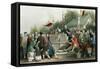 Raree Show-Thomas Allom-Framed Stretched Canvas