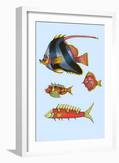 Rarest Curiosities of the Fish of the Indies-Louis Renard-Framed Art Print