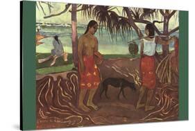 Raro Te Ouiri-Paul Gauguin-Stretched Canvas