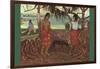 Raro Te Ouiri-Paul Gauguin-Framed Art Print