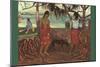 Raro Te Ouiri-Paul Gauguin-Mounted Art Print