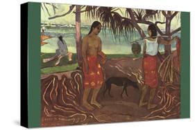 Raro Te Ouiri-Paul Gauguin-Stretched Canvas