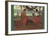 Raro Te Ouiri-Paul Gauguin-Framed Art Print