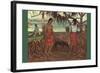 Raro Te Ouiri-Paul Gauguin-Framed Art Print