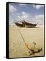 Ras Al Hadd Dhow Harbor, Sharqiya Region, Oman-Walter Bibikow-Framed Stretched Canvas