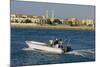 Ras Al Khaimah Fishing Boat Leaves Harbour-Charles Bowman-Mounted Photographic Print