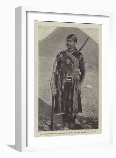 Ras Mangascia, Commander-In-Chief of the Abyssinian Army-null-Framed Giclee Print