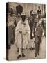 Ras Tafari, Prince Regent of Ethiopia (Emperor Haile Selassie) with the Duke of York, 1924-null-Stretched Canvas