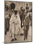 Ras Tafari, Prince Regent of Ethiopia (Emperor Haile Selassie) with the Duke of York, 1924-null-Mounted Photographic Print