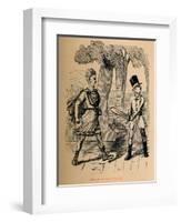 'Rash Act of Gaius Gracchus', 1852-John Leech-Framed Giclee Print