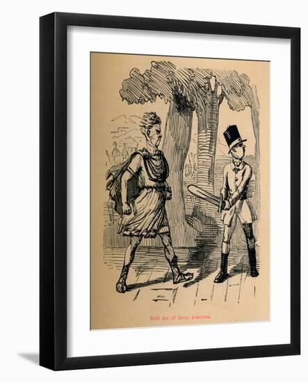 'Rash Act of Gaius Gracchus', 1852-John Leech-Framed Giclee Print