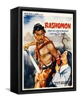 Rashomon, Japanese Movie Poster-null-Framed Stretched Canvas