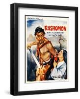 Rashomon, Japanese Movie Poster-null-Framed Giclee Print