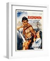 Rashomon, Japanese Movie Poster-null-Framed Giclee Print