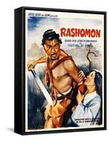 Rashomon, Japanese Movie Poster-null-Framed Stretched Canvas