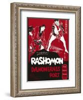 Rashomon, Japanese Movie Poster-null-Framed Giclee Print