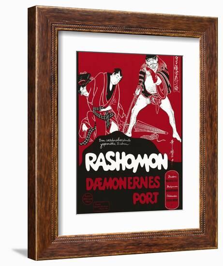 Rashomon, Japanese Movie Poster-null-Framed Giclee Print