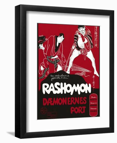 Rashomon, Japanese Movie Poster-null-Framed Giclee Print