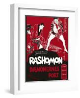 Rashomon, Japanese Movie Poster-null-Framed Giclee Print