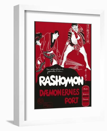 Rashomon, Japanese Movie Poster-null-Framed Giclee Print