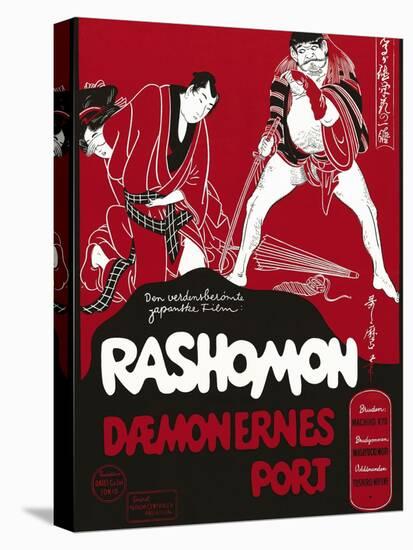 Rashomon, Japanese Movie Poster-null-Stretched Canvas
