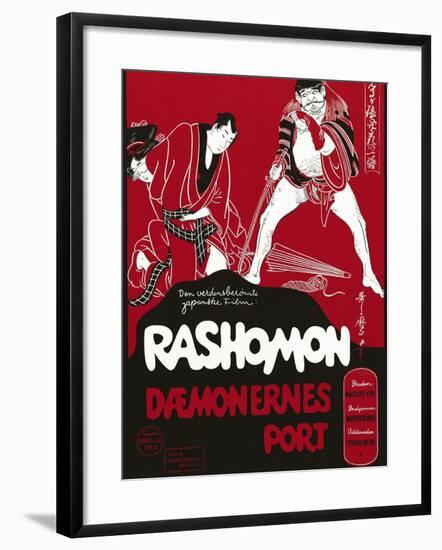 Rashomon, Japanese Movie Poster-null-Framed Giclee Print