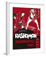 Rashomon, Japanese Movie Poster-null-Framed Giclee Print