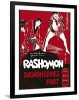 Rashomon, Japanese Movie Poster-null-Framed Giclee Print