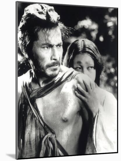 Rashomon, Toshiro Mifune, Machiko Kyo, 1950-null-Mounted Photo