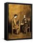 Raskolnikov Und Marmeladov, 1874-Mikhail Petrovich Klodt-Framed Stretched Canvas