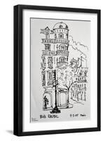 Raspail in Paris, France shows typical Haussmann Parisian Architecture.-Richard Lawrence-Framed Photographic Print