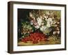 Raspberries and Sweet Pea-August Laux-Framed Giclee Print