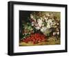 Raspberries and Sweet Pea-August Laux-Framed Giclee Print